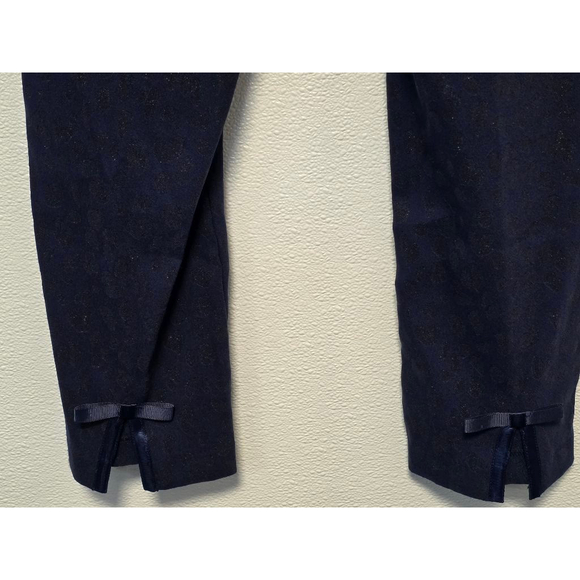 Women's Navy Leopard Crown &Ivy Pants Size 10 - Picture 7 of 10